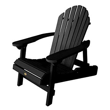 Highwood AD-CHL1-BKE Hamilton Adirondack Chair, Adult, Black