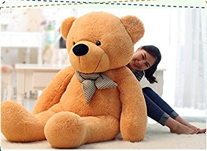 Vercart 4 Foot 47" Light Brown Giant Huge Cuddly Stuffed Animals Plush Teddy Bear Toy Doll