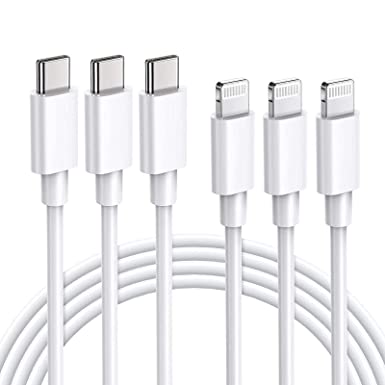 for Apple UsbC to Lightning Cable for iPhone 14/13/12,3Pack(6/6/10 FT) iPhone USB C Charger Fast Phone Charging Cord,Apple USB-C to Lighting Cable for Apple iPhone 14 13 13 12 11 Pro Max Xr Xs 8 Plus