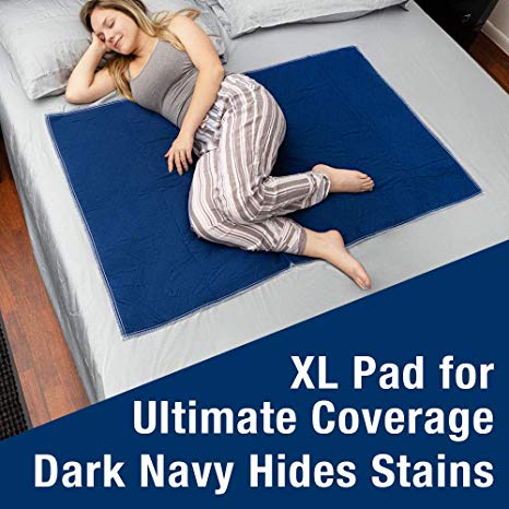 Waterproof Mattress Pad, Dark Colored to Hide Stains, Extra Large 34 x 54 – Quilted, Bed Pad for Incontinence Washable, for Adults and Kids