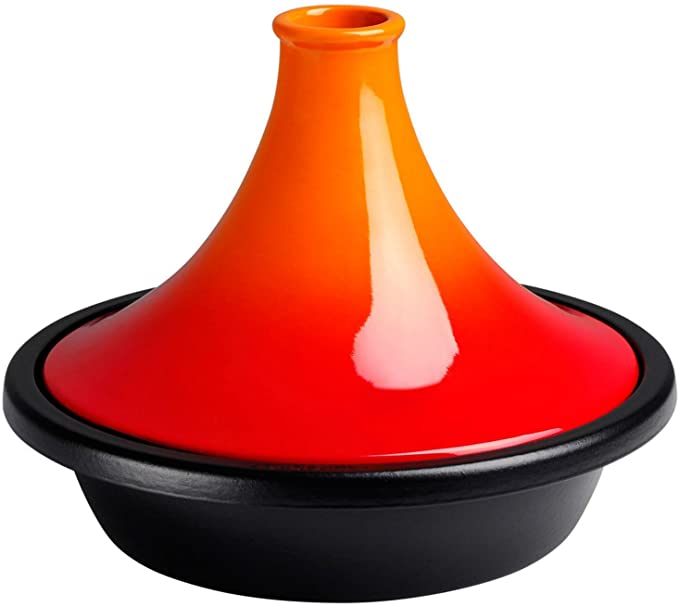 Le Creuset L2138-272 Enameled Cast Iron 2.5 quart Moroccan Tagine, Flame