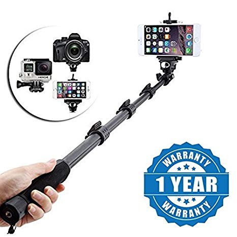 Drumstone QT-588 Bluetooth Monopod Selfie Stick for All Phones (Color may vary)