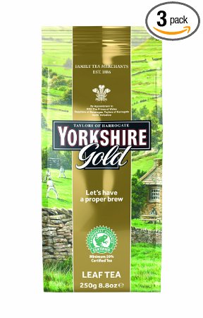 Taylors of Harrogate, Yorkshire Gold Tea, Loose Leaf, 8.8-Ounce Packages (Pack of 3)