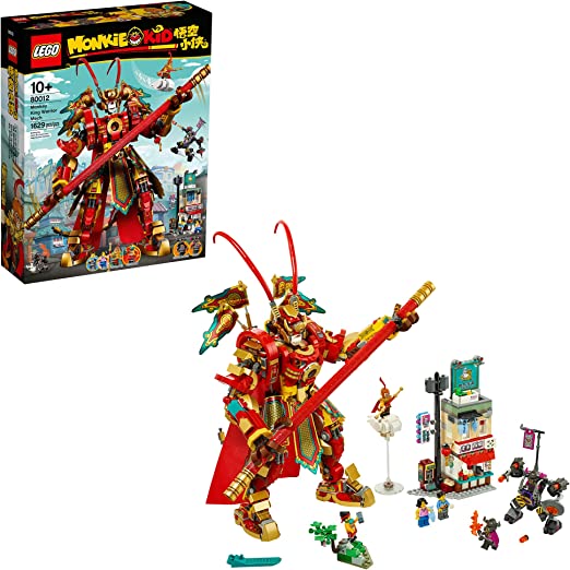 LEGO Monkie Kid: Monkey King Warrior Mech 80012 Toy Building Kit (1,629 Pieces)