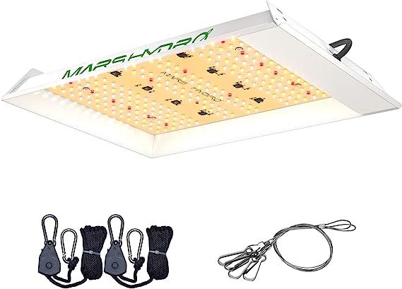 MARS HYDRO 2023 New TS600 LED Grow Lights for Indoor Plants, New Diodes Layout More Uniform Full Spectrum Growing Lamps for Hydroponic Indoor Plants Veg Bloom in 2x2 Grow Tent Greenhouse Four for 4x4