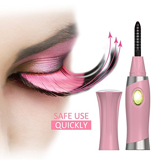 Heated Eyelash Curler with Comb Design Lash Curler Rechargeable Electric Eyelash Curler