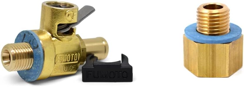 Fumoto F106N FN-Series Drain Valve with Long Nipple with Lever Clip & Original ADP-106 Adapter/Extension, 1 Pack