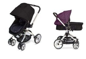 JJ Cole Broadway Stroller WITH FREE Color Swap Canopy- Plumberry