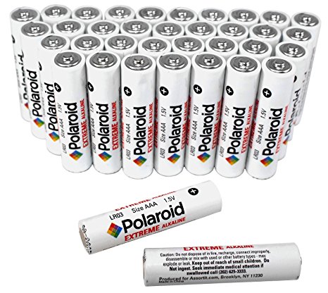Polaroid AAA Batteries Extreme Alkaline (36 Pack)