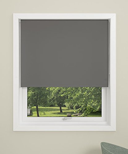 DEBEL 90 x 210 cm 100 Percent Polyester Uni Roller Blind, Grey