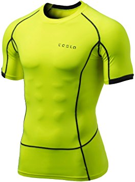 Tesla Men's Cool Dry Compression Baselayer Short Sleeve T Shirts MUB13 / MUB03