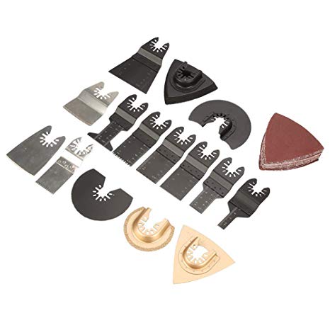 40pcs Mixed Professional Universal Quick Release Saw Blades Oscillating Multi Tool Accessories Kit for Repairing Cutting