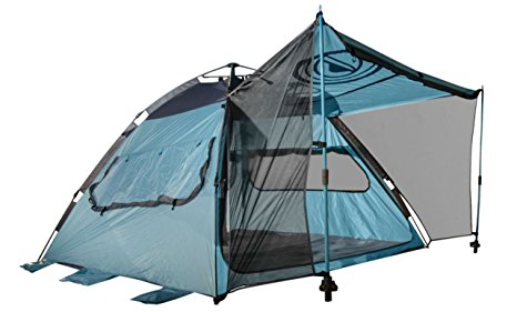 Quick-Up Cabana Style XL Beach Tent– 2 in 1 Sun Canopy And Summer Shelter– Perfect For Family Outings, Camping Trips, Or Lakeside Activities – By Wildhorn Outfitters