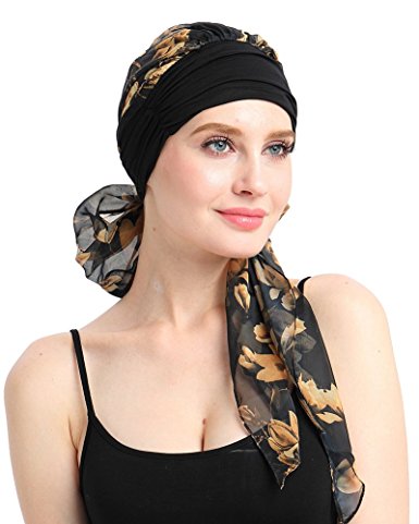 Chemo Headwear Turbans For Women Long Hair Head Scarf Headwraps Cancer Hats