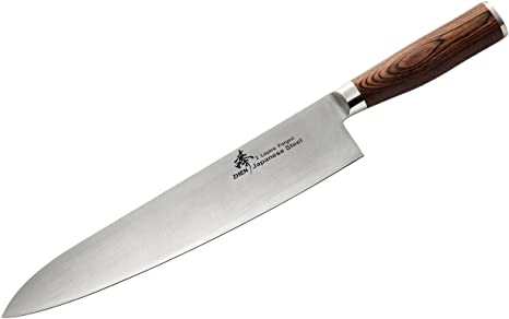 ZHEN Japanese AUS-10 3-Layer Forged Gyuto Chef Knife, 10.5-inch, Silver