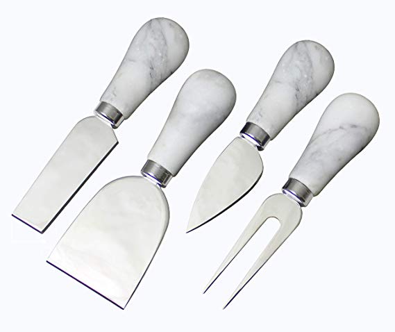 Prodyne KM-4-W Froma Knives Cheese Knife, Set of 4, White