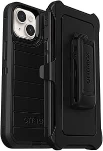 OtterBox Defender Series Screenless Edition Case for iPhone 14 & iPhone 13 (Only) - Holster Clip Included - Microbial Defense Protection - Non-Retail Packaging - Black