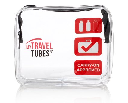 TSA Approved 3-1-1 Airline Carry On Clear Travel Toiletry Bag | Quart Sized