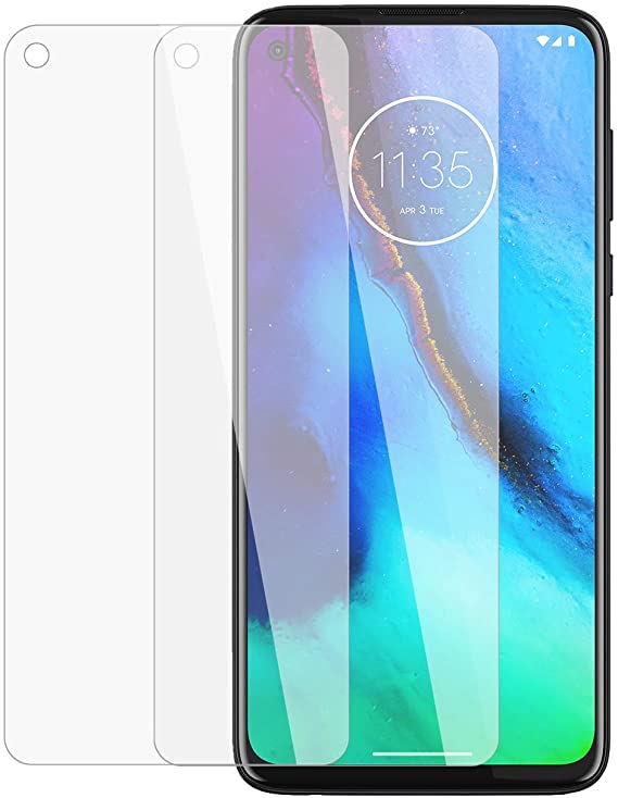 Motorola Essentials (2 Pack) Moto G Stylus (2020 Version) Screen Protectors- Strong Tempered Glass w/Antimicrobial treatment for freshness [NOT for G Stylus 2021]