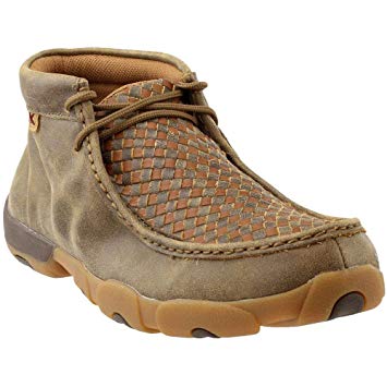 Twisted X Mens Basket Weave Driving Mocs