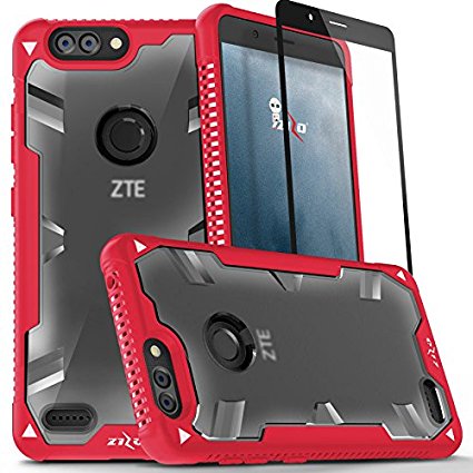 ZTE Blade Z Max Case, Zizo Proton 2.0 Cover [Military Grade Drop Tested] w/ 0.3m 9H [Tempered Glass Screen Protector] - ZTE Z982