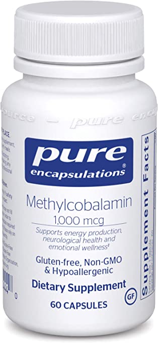 Pure Encapsulations - Methylcobalamin - Advanced Vitamin B12 for a Healthy Nervous System - 60 Capsules