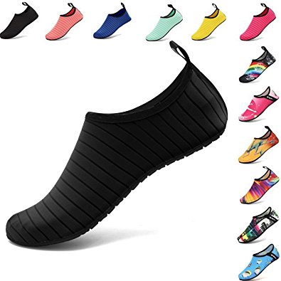 VIFUUR Water Sports Shoes Barefoot Quick-Dry Aqua Yoga Socks Slip-On For Men Women Kids