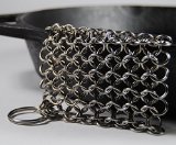 Knapp Made CM Scrubber - Stainless Steel Chain Mail Scrubber for Cast Iron Cookware