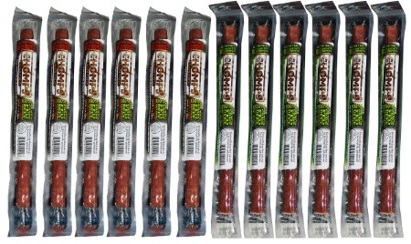 Chomps Snack Sticks 100% Grass Fed Beef Variety Pack of 12