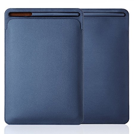NXLFH iPad Pro 10.5 Sleeve Case,Portable Elegant Ultra Slim PU Leather Protective Cover Case Bag with Apple Pencil Stylus Slot Holder for Apple IPad Pro 10.5 Inch (Blue)