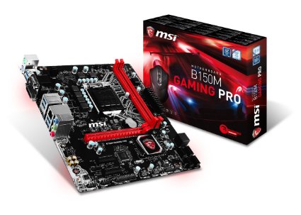 MSI Gaming Intel Skylake B150 LGA 1151 DDR4 USB 3.1 Micro ATX Motherboard (B150M Gaming Pro)