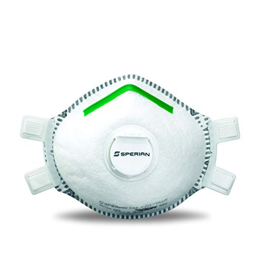 Honeywell SAF-T-FIT Plus Disposable N95 Respirator with Exhalation Valve, 10/Box, Green