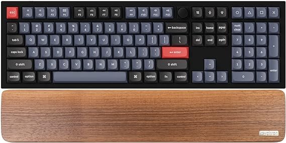 Wooden Keyboard Wrist Rest Palm Rest for Keychron Q6 / V6 / K10 Pro Custom Mechanical Keyboard