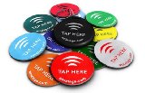 NFC tags - NTAG213 Chip - 10 Pack  Keychain  Free Bonus Tag - Android Writeable and Programmable - Adhesive Sticker Back - Samsung Galaxy S6 S5 S4 Note 4 - HTC One First One X Droid DNA - Sony Xperia - Nexus - Smart Tags - Best Money-Back Guarantee