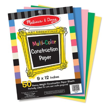 Melissa & Doug Multi-Color Construction Paper, 9-Inch x 12-Inch