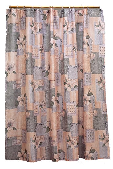 Carnation Home Fashions 70" X 72" Fabric Shower Curtain, Magnolia