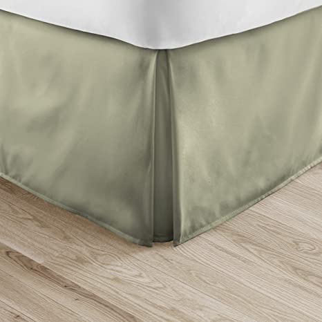 Linen Market Pleated Bed Skirt, Queen, Sage