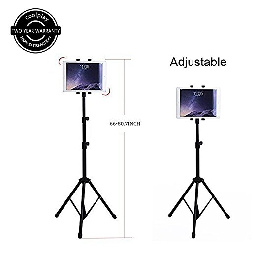 Tablet Tripod Mount Stand for iPad ,iPad Mini and Other Within 7-10inch Tablets With Bracket adapter holder