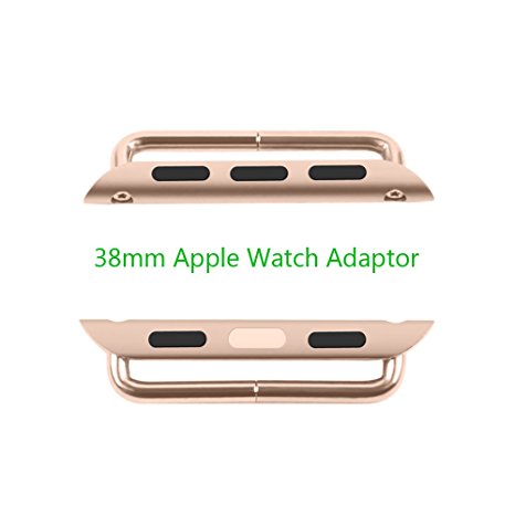 Apple Watch Adapter, Oittm Stainless Steel Apple Watch Band Connection Adaptor with Screwdriver Tools for Apple Watch & Sport & Edition (Rose Gold 38mm)