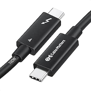 Cable Matters [Intel certificado] 2 m Cable Thunderbolt 4 USB-C activo 40 Gbps con carga de 100 W y vídeo 8K - Universalmente compatible con USB-C, USB4 y Thunderbolt 3