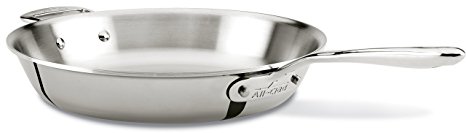 All-Clad SD75712 D7 18/10 Stainless Steel 7-Ply Bonded Construction Dishwasher Safe Oven Safe Skillet Fry Pan, 12-Inch, Silver