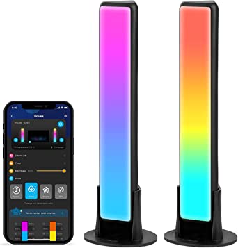 Govee Flow Plus Smart Light Bars, Work with Alexa and Google Assistant, TV Ambient Lighting, RGBICWW WiFi Play Light Bars with Scene Modes and Music Modes for Gaming, Movies, PC, TV, Room Decoration