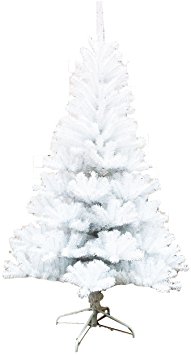 4' Artificial Christmas Tree with 300 Tips (with Stand) - White