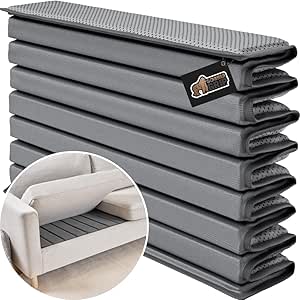 Gorilla Grip Heavy Duty Couch Cushion Support Board to Fix Sagging Sofas, 23" x 19" Armchair, Thick Plywood Boards Add Strong Seat Supports, Stays in Place, Replacement Stuffing Under Couches, Gray