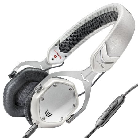 V-MODA Crossfade M-80 Vocal On-Ear Noise-Isolating Metal Headphone, White Silver