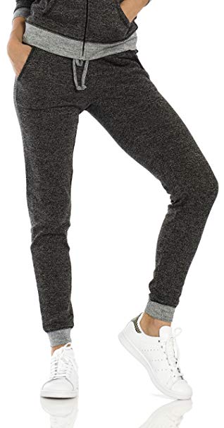 VbrandeD Women's Lightweight Fitted Skinny Joggers Sweatpants