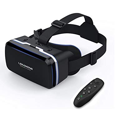 VR Headset Virtual Reality Headset- Compatiblefor for iph X/7/6S/6Splus/6/5,Galaxy, Huawei,Google, Moto and All Android Smartphone 4.7~6.0 Inches(Newest Style)