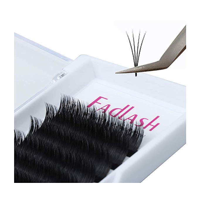 Automatic Blooming Volume Eyelash C Curl 0.05 Thickness Rapid Blooming Eyelash Extensions 2D 4D 8D 10D 20D Professional Flare Lashes Knot-free by FADLASH (C curl, 0.05mm mix)
