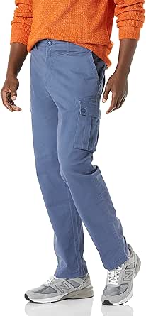 Amazon Essentials Men's Straight-Fit Stretch Cargo Pant (Available in Big & Tall)