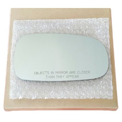 Mirror Glass and ADHESIVE 2003-2011 Saab 9-3 or 2003-2009 Saab 9-5 Passenger Right Side Replacement Glass